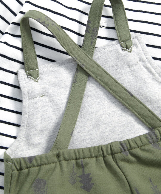 Long Sleeved T-Shirt & Printed Dungaree image number 3
