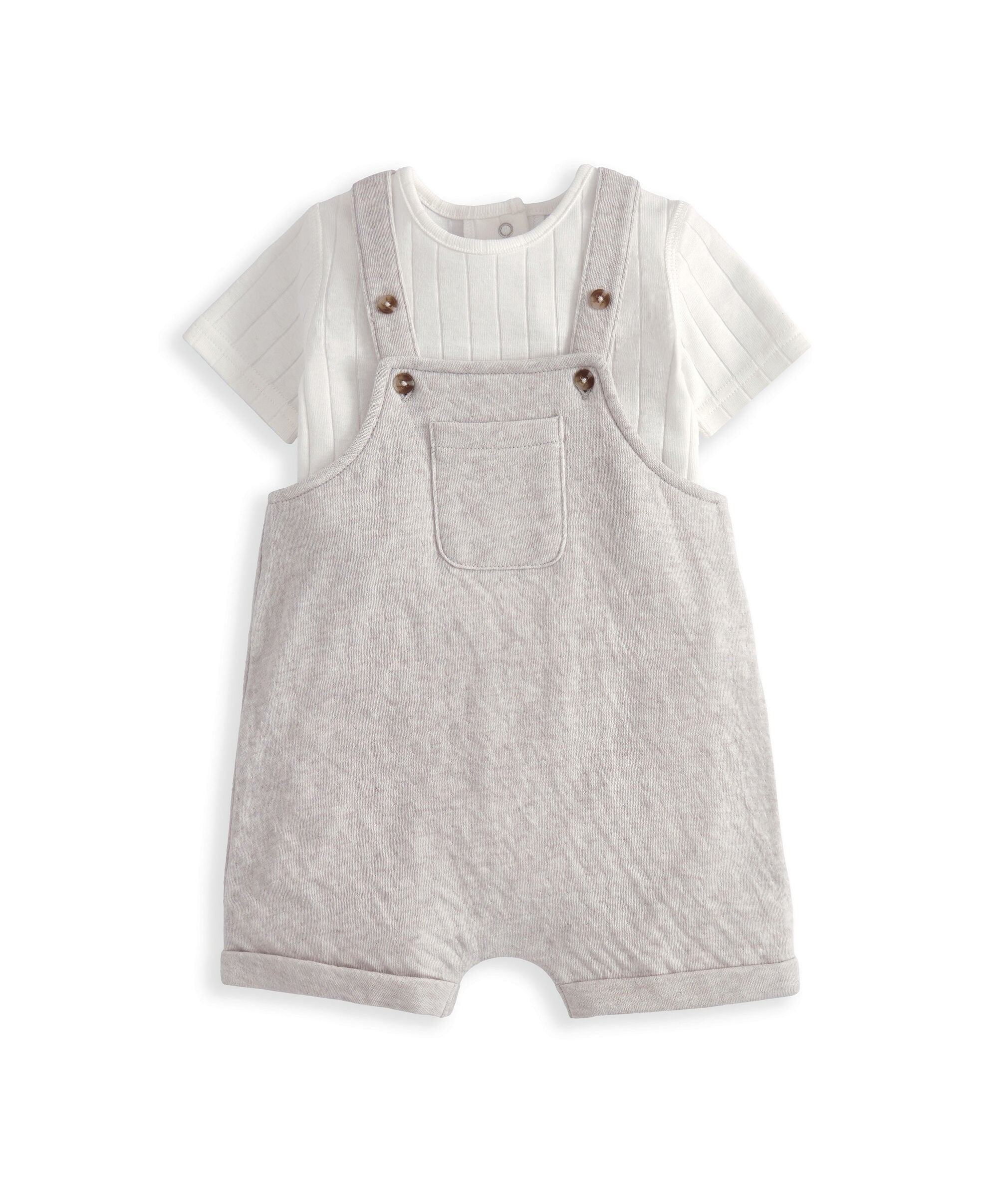 Shortie Dungarees & Bodysuit image number 2