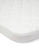 Lua Bedside Crib Bundle Beige with Mattress Protector & Fitted Sheets - Star / White image number 8