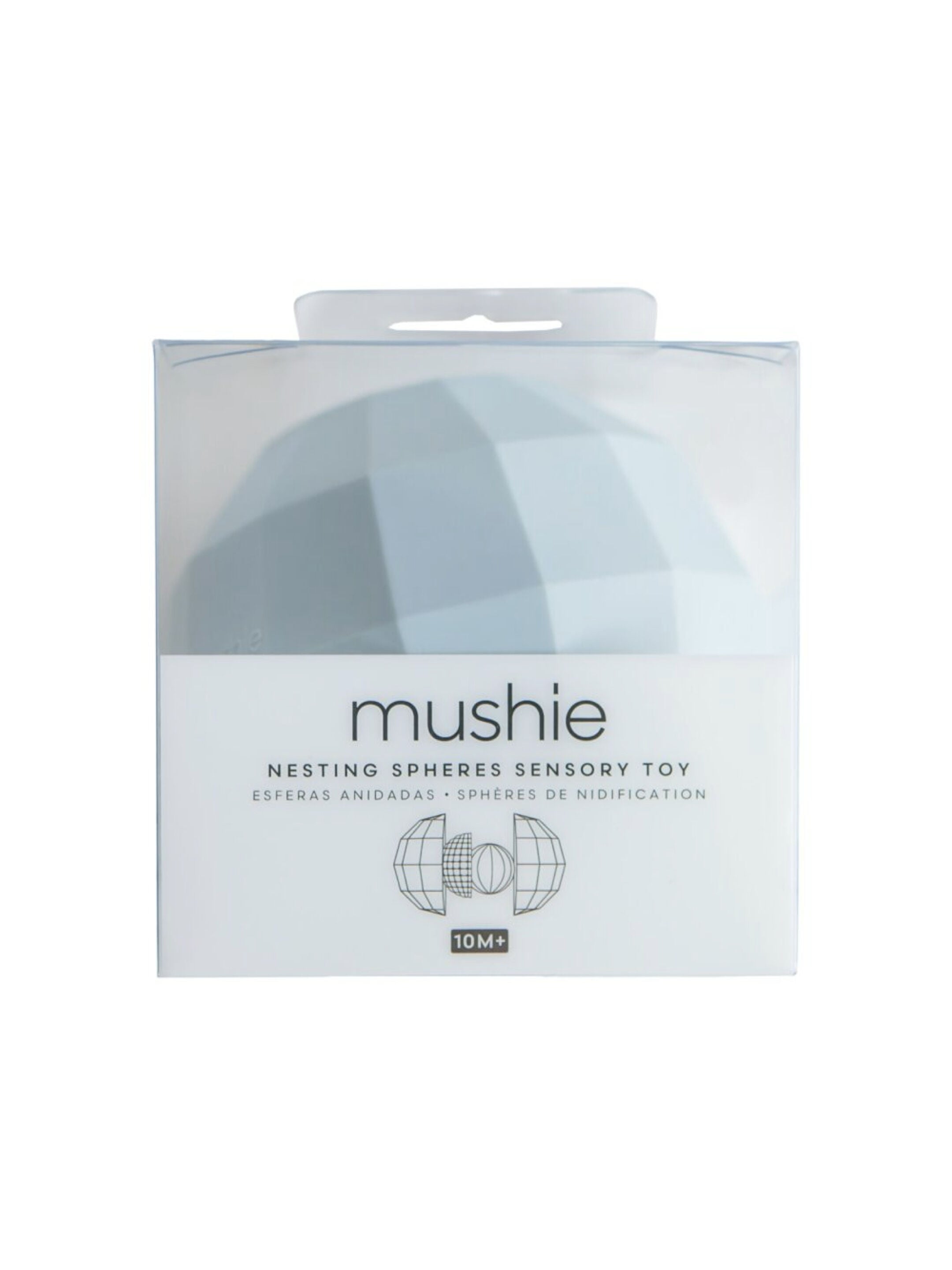 Mushie&nbsp;​​Nesting Spheres Sensory Toy Powder Blue image number 2