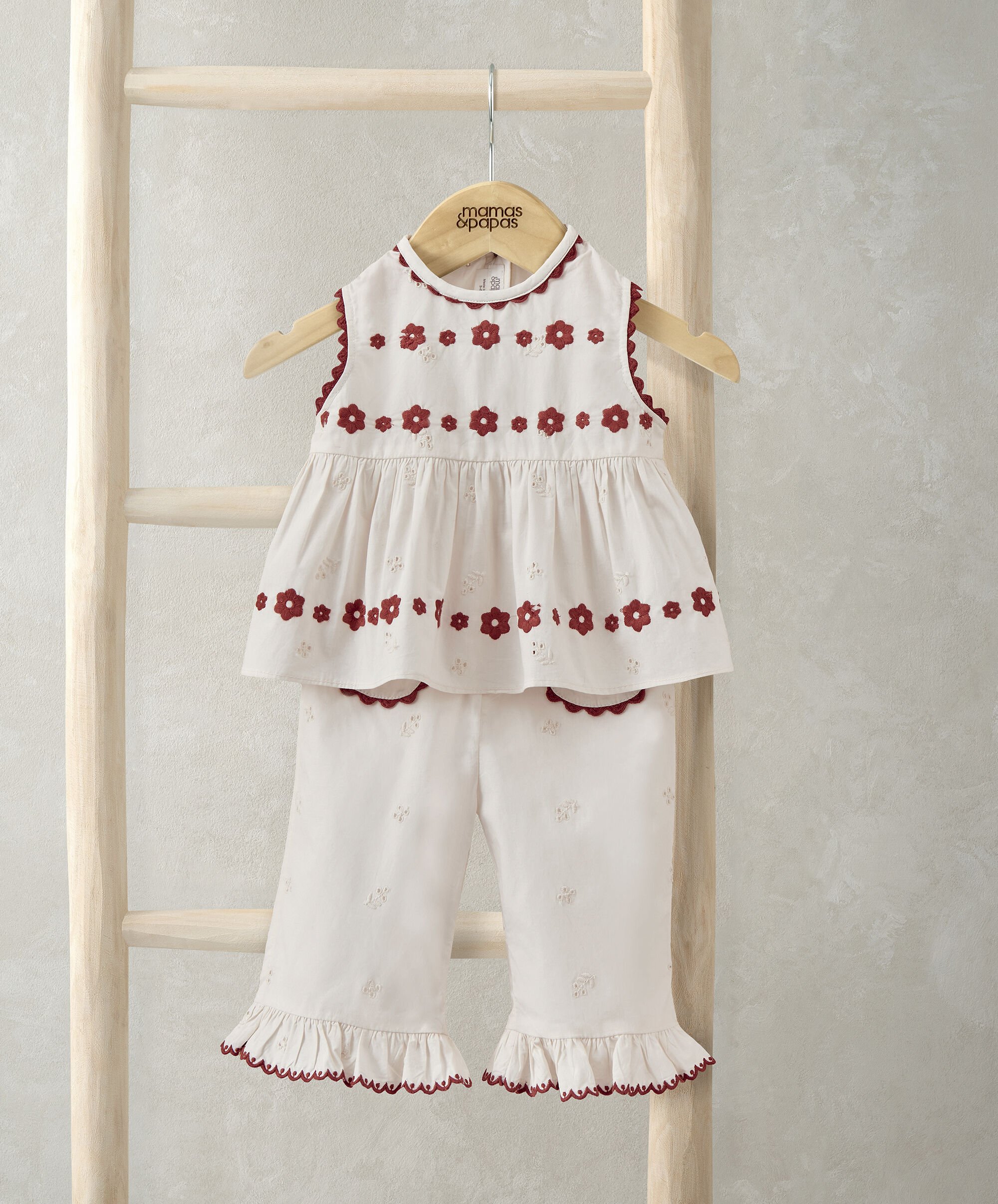 Top & Trouser Emb 2pc Set image number 1