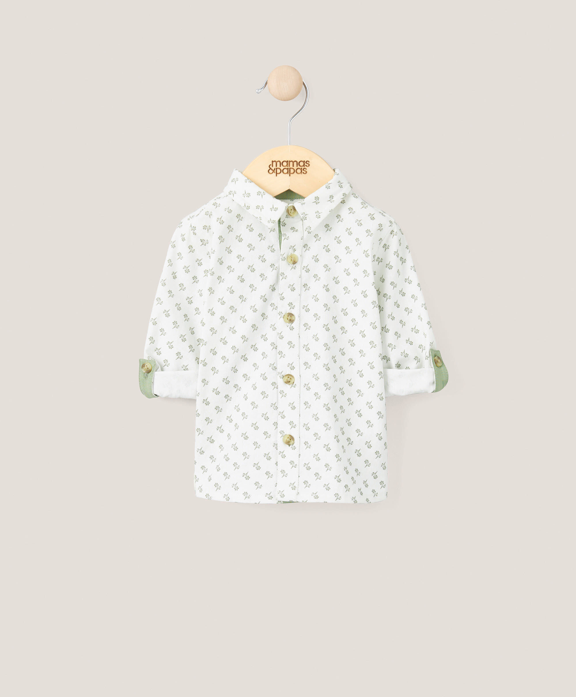 Block Print Shirt - Green image number 1