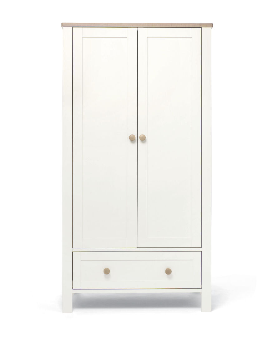 Wedmore 2 Piece CotBed with Wardrobe - White/Oak image number 4