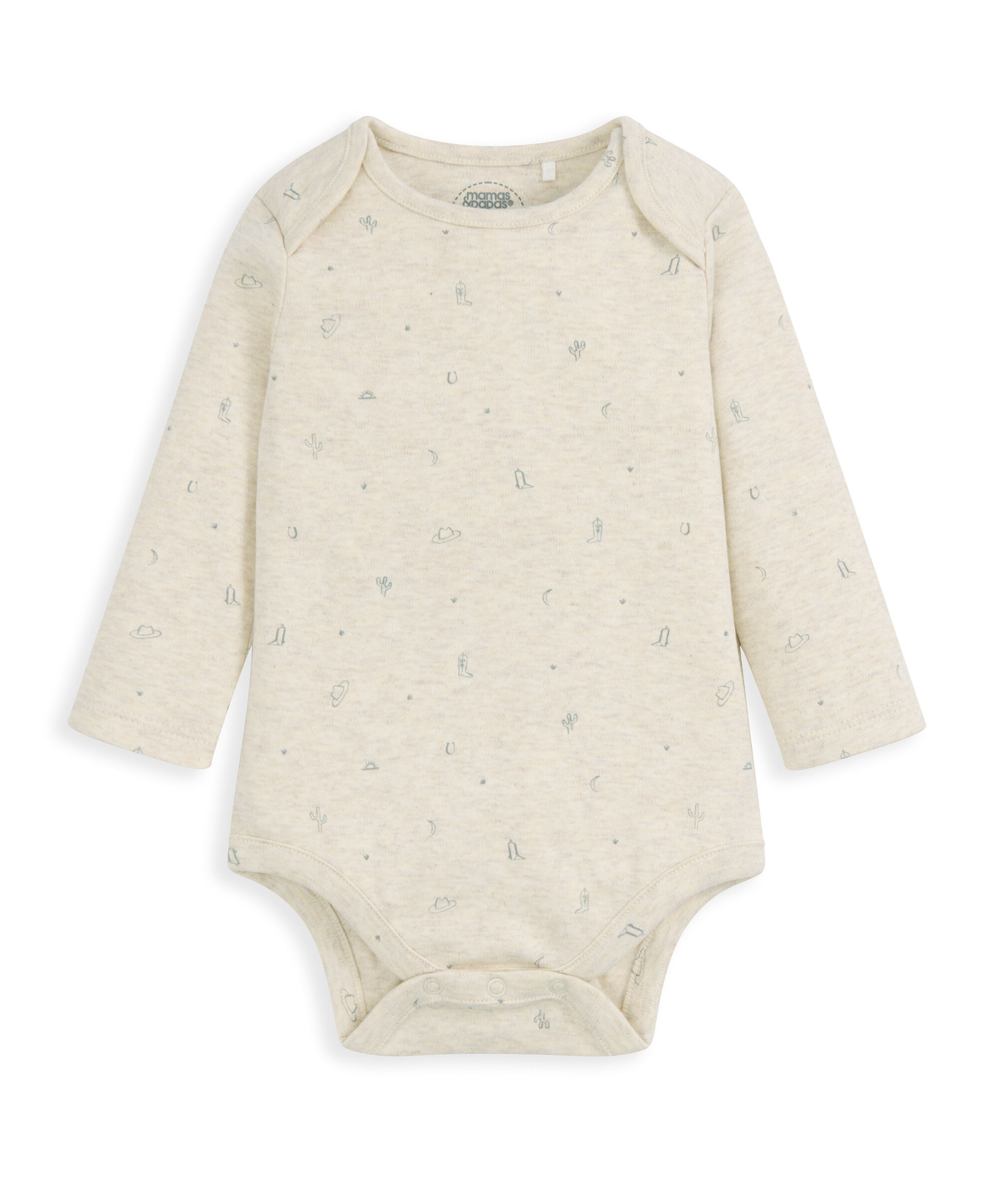 Quilted Dungarees & Oatmeal Bodysuit image number 4