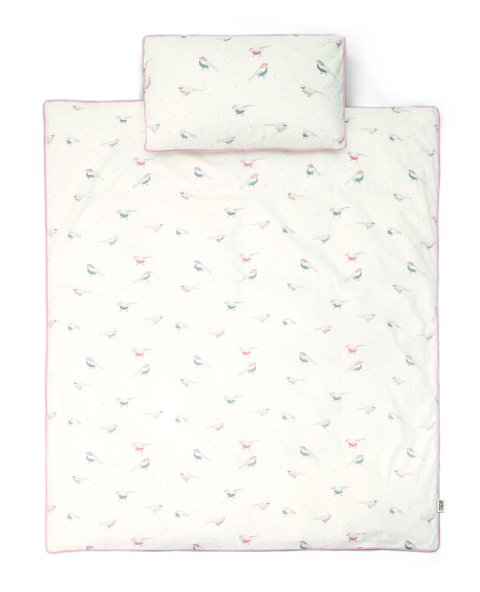 Cot/Bed Duvet Cover & Pillow Cover - Bird AOP image number 1