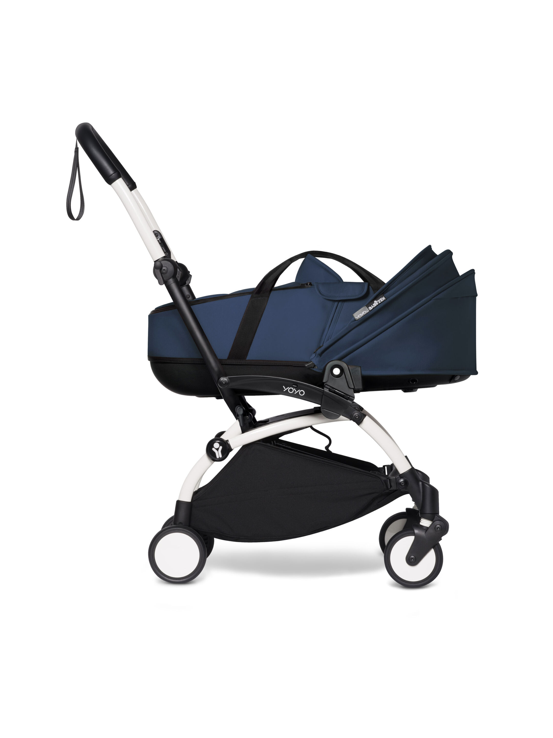 YOYO2 Stroller White Frame with Air France Blue Bassinet image number 3