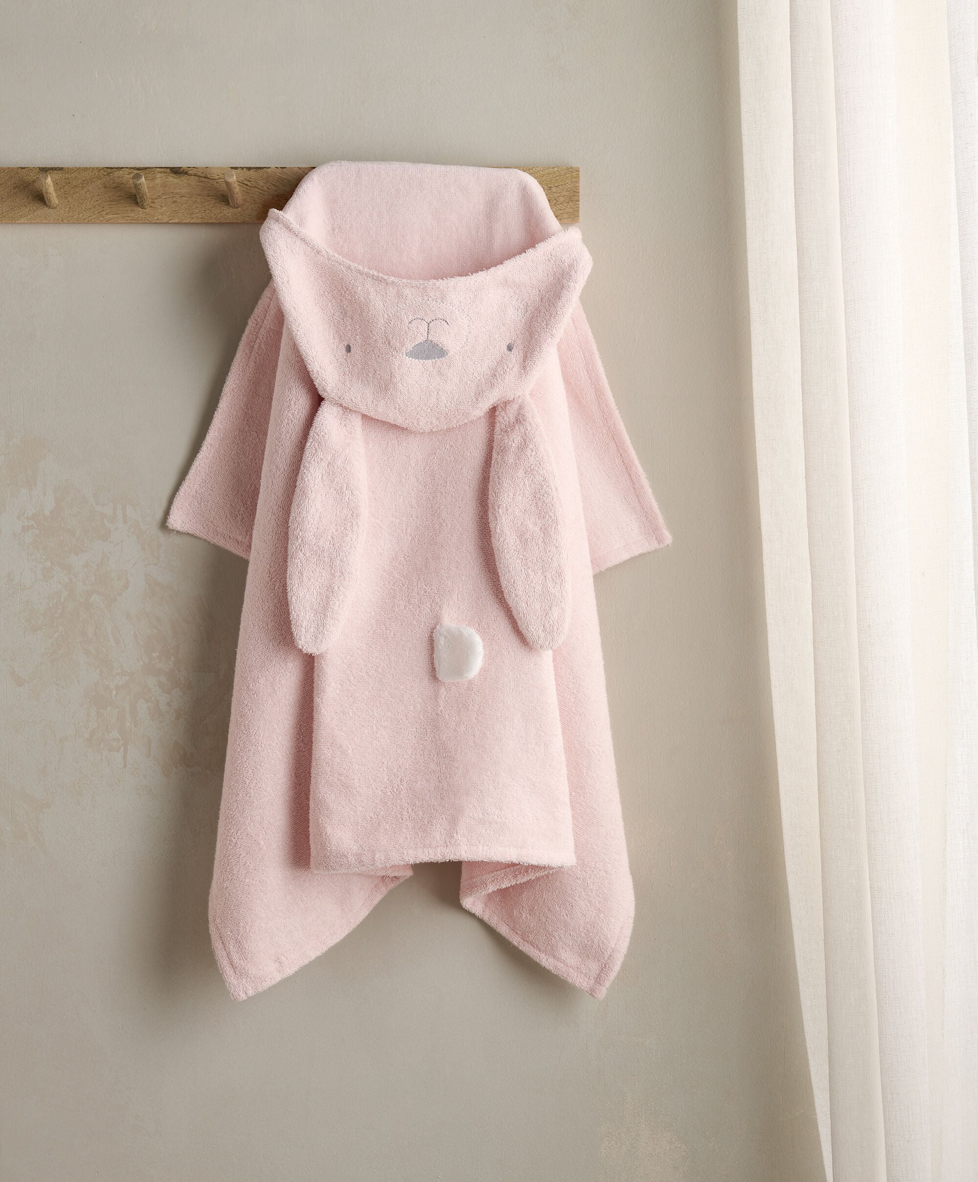Hooded Baby Towel - Bunny image number 1