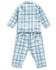Blue Gingham Check Woven Pyjamas image number 4