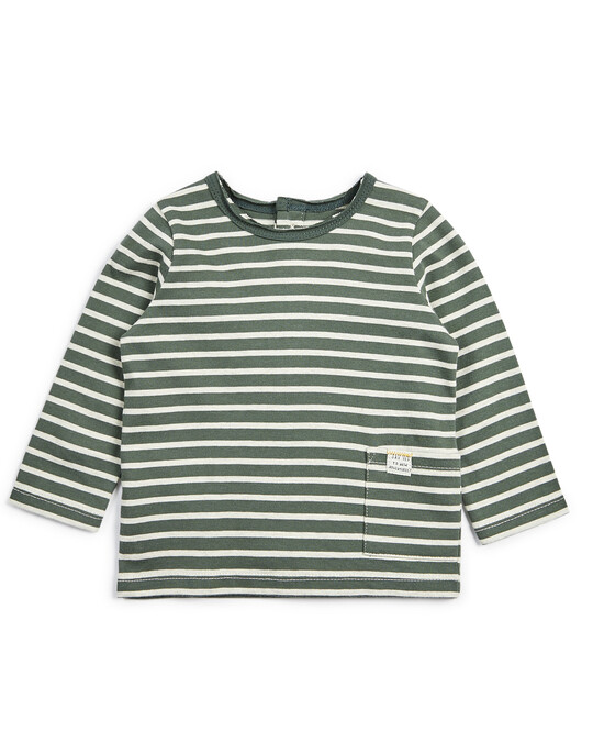 Long Sleeved Stripe T-Shirt image number 1