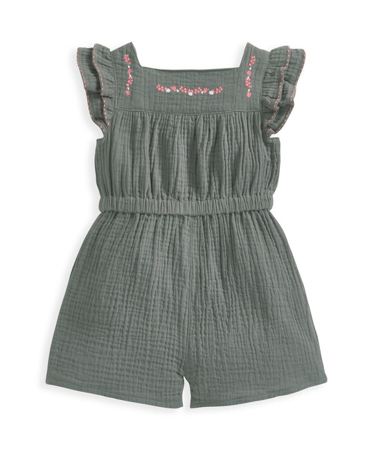 Woven Crinkle Square Romper image number 2