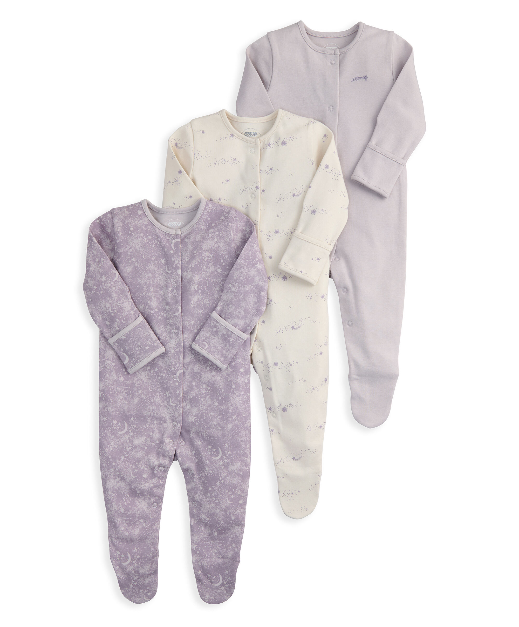 Mystical Stargazing Sleepsuits (Pack of 3) image number 2