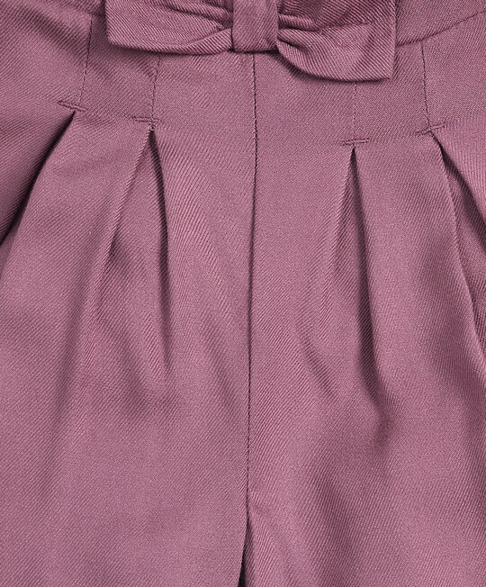 Bow Front Trousers - Berry image number 3