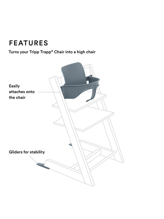 Stokke Tripp Trapp Chair with Baby Set - Fjord Blue image number 3