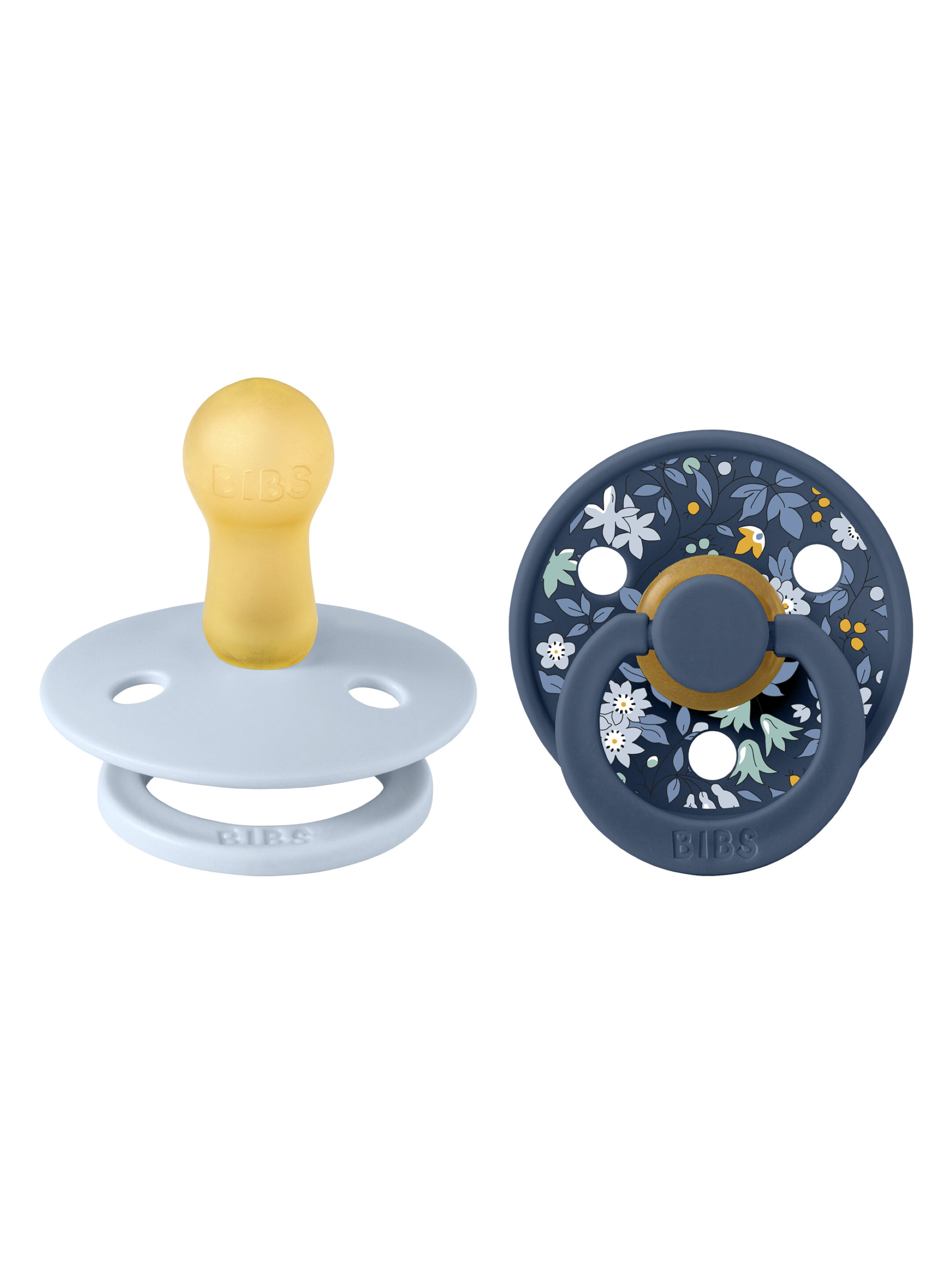 BIBS x Liberty Pacifier Camomile Lawn Collection - Baby Blue Mix 2 Pack (0+ months) image number 2