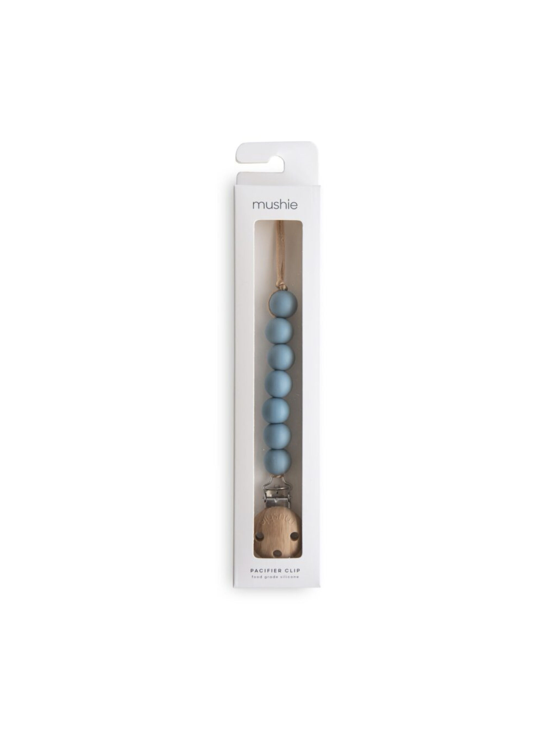 Mushie Pacifier Clips Halo Cadet Blue image number 2