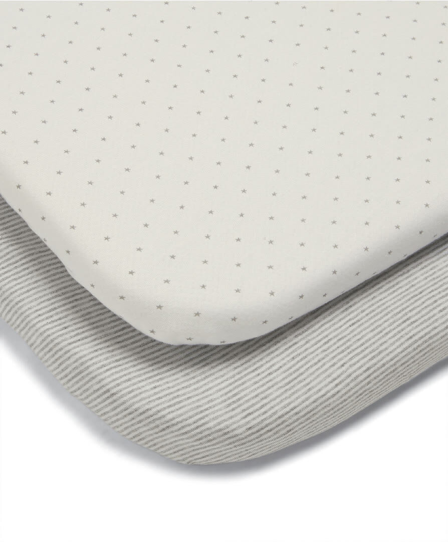 Grey Star Universal Crib Sheets - 2 Pack
