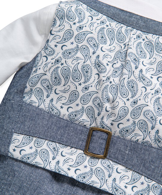 4 Piece Chambray Waistcoat & Trousers Set image number 8