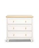 Lucca 3 Drawer Nursery Dresser & Changer Unit - Ivory Oak image number 1