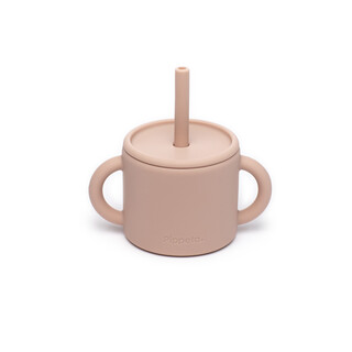 Pippeta Silicone Cup & Straw - Ash Rose