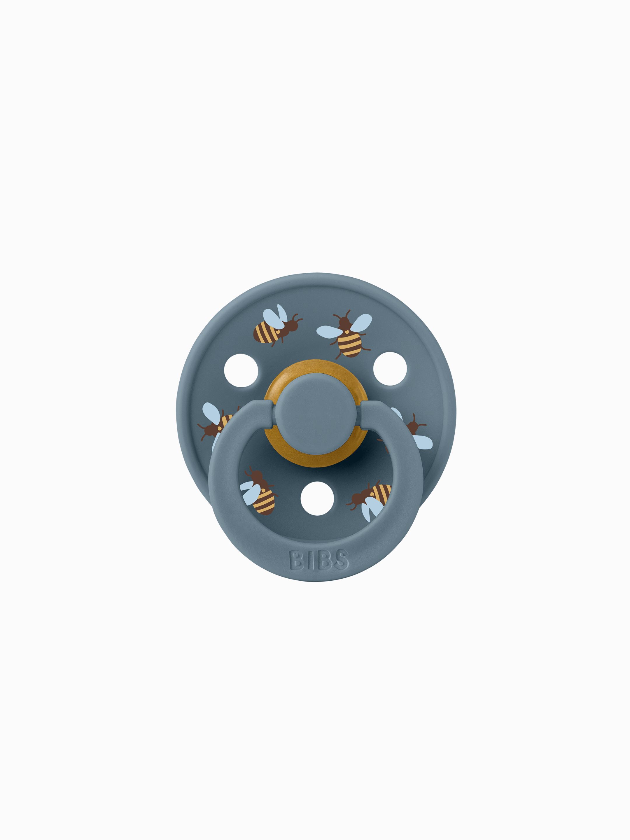 BIBS Pacifier Studio Colour 2 PACK Bumblebee Latex Size 1 Breeze Mix