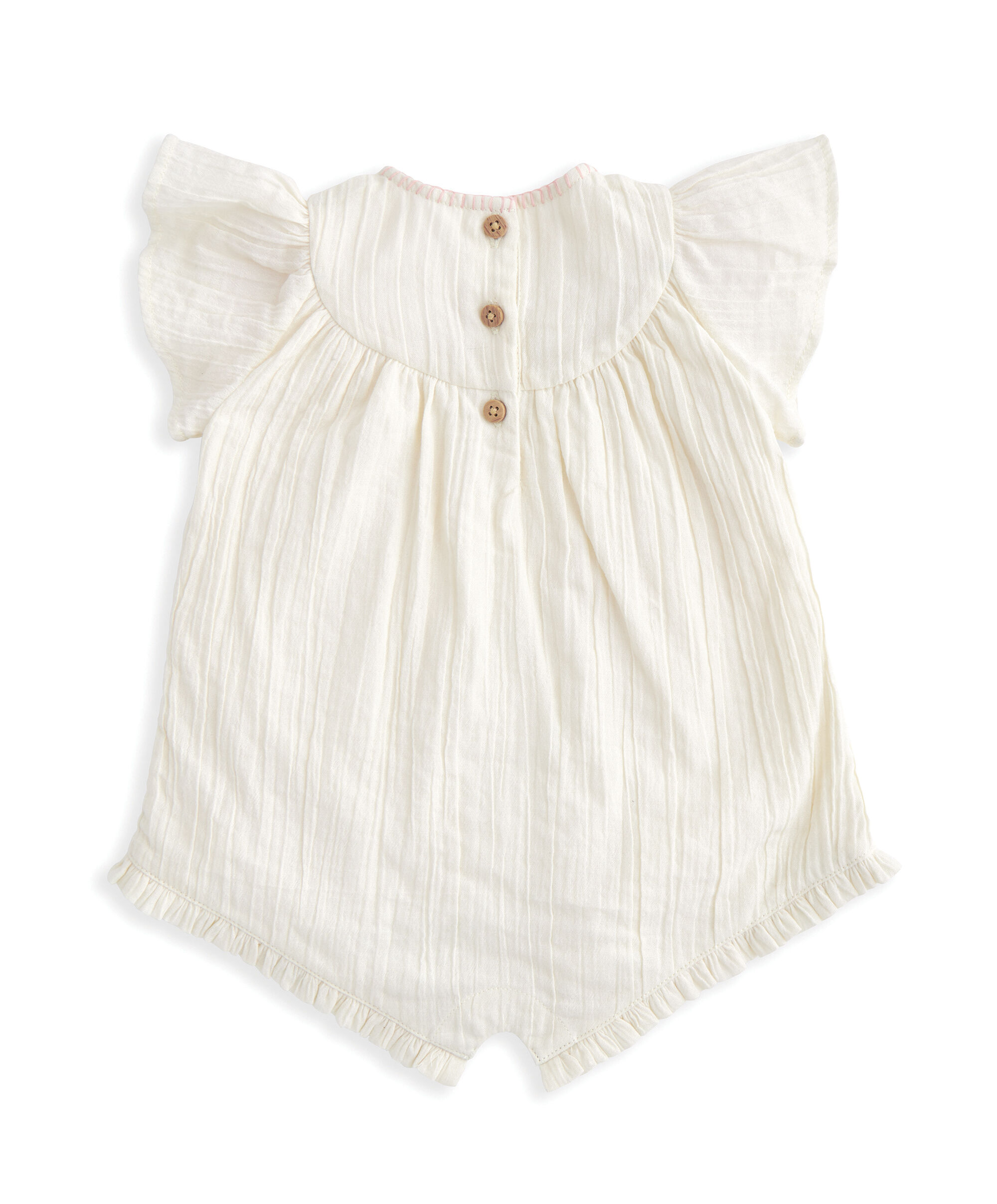 Lemon Embroidered Romper image number 3