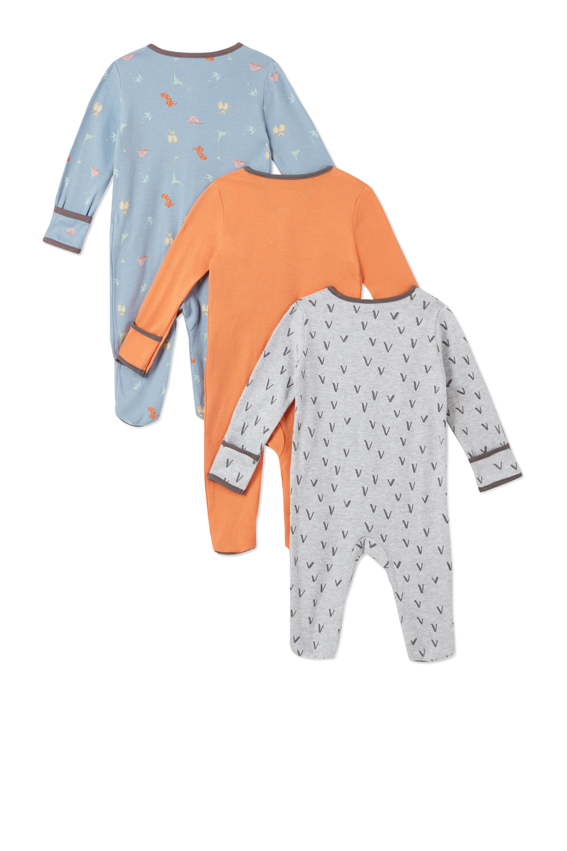 Dino Sleepsuits 3 Pack image number 2