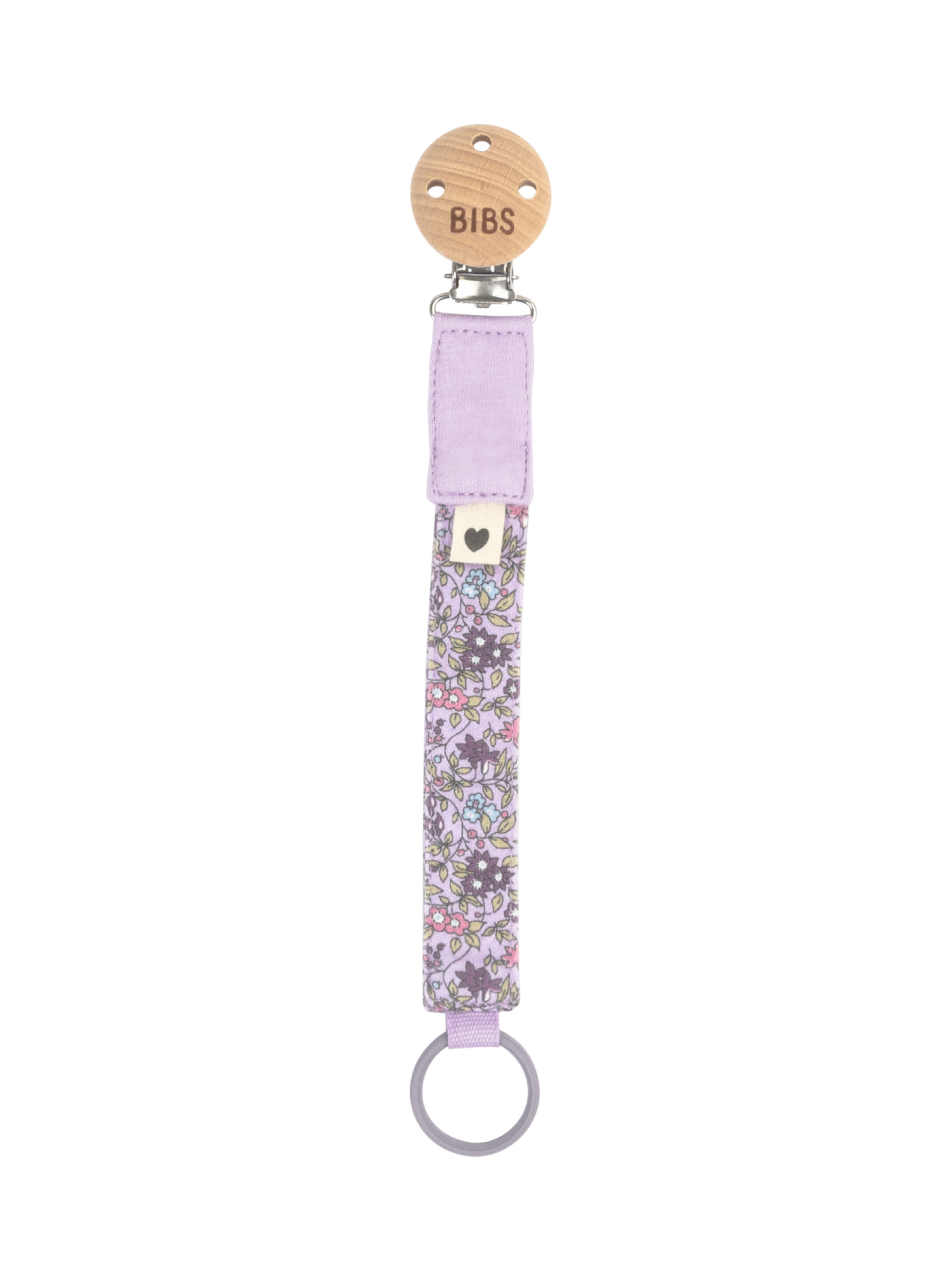 BIBS x Liberty Pacifier Clip Camomile Lawn Violet Sky