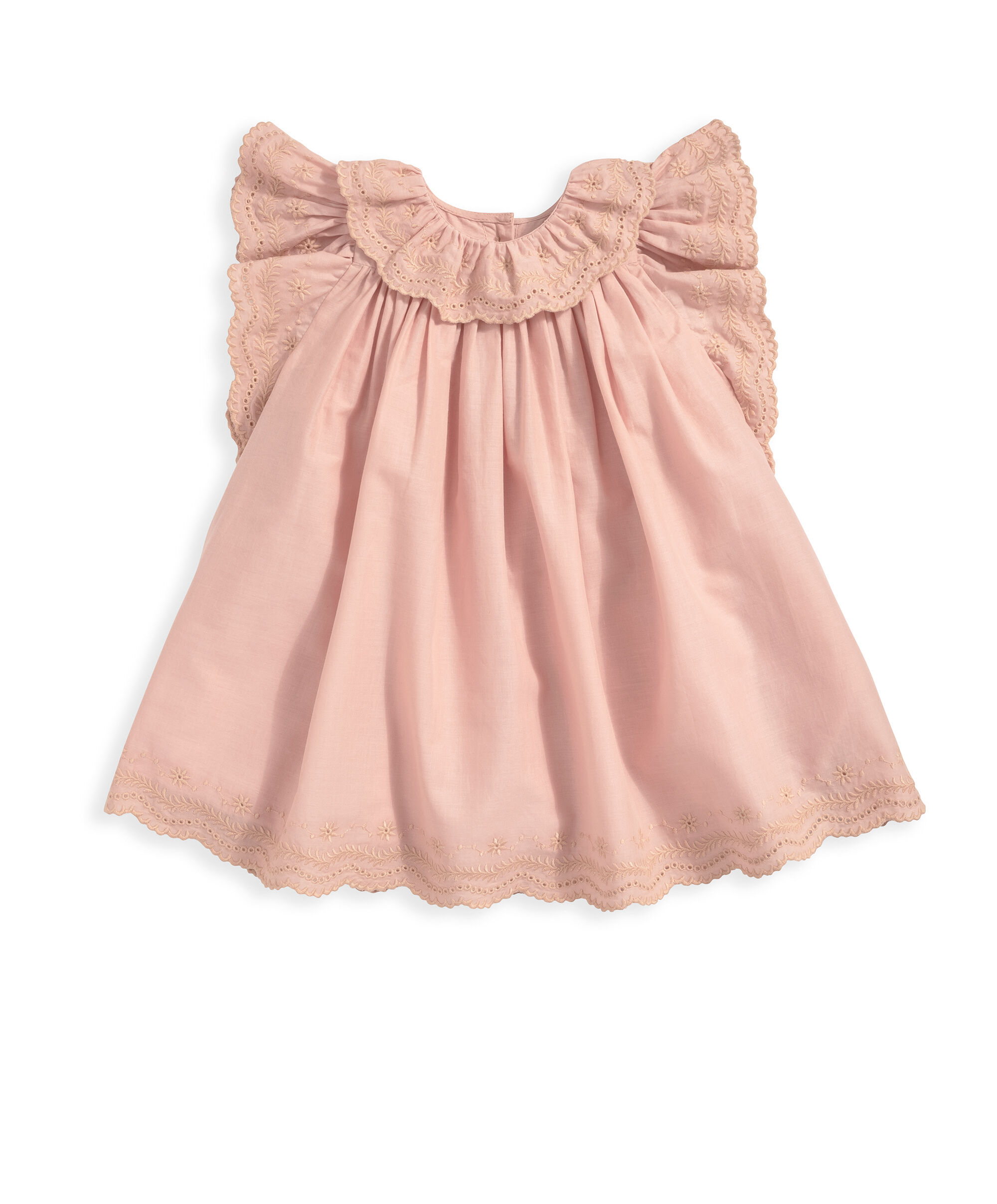Broderie Frill Dress - Pink image number 2