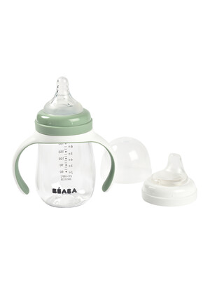 Beaba 2-in-1Learning Cup - Sage Green