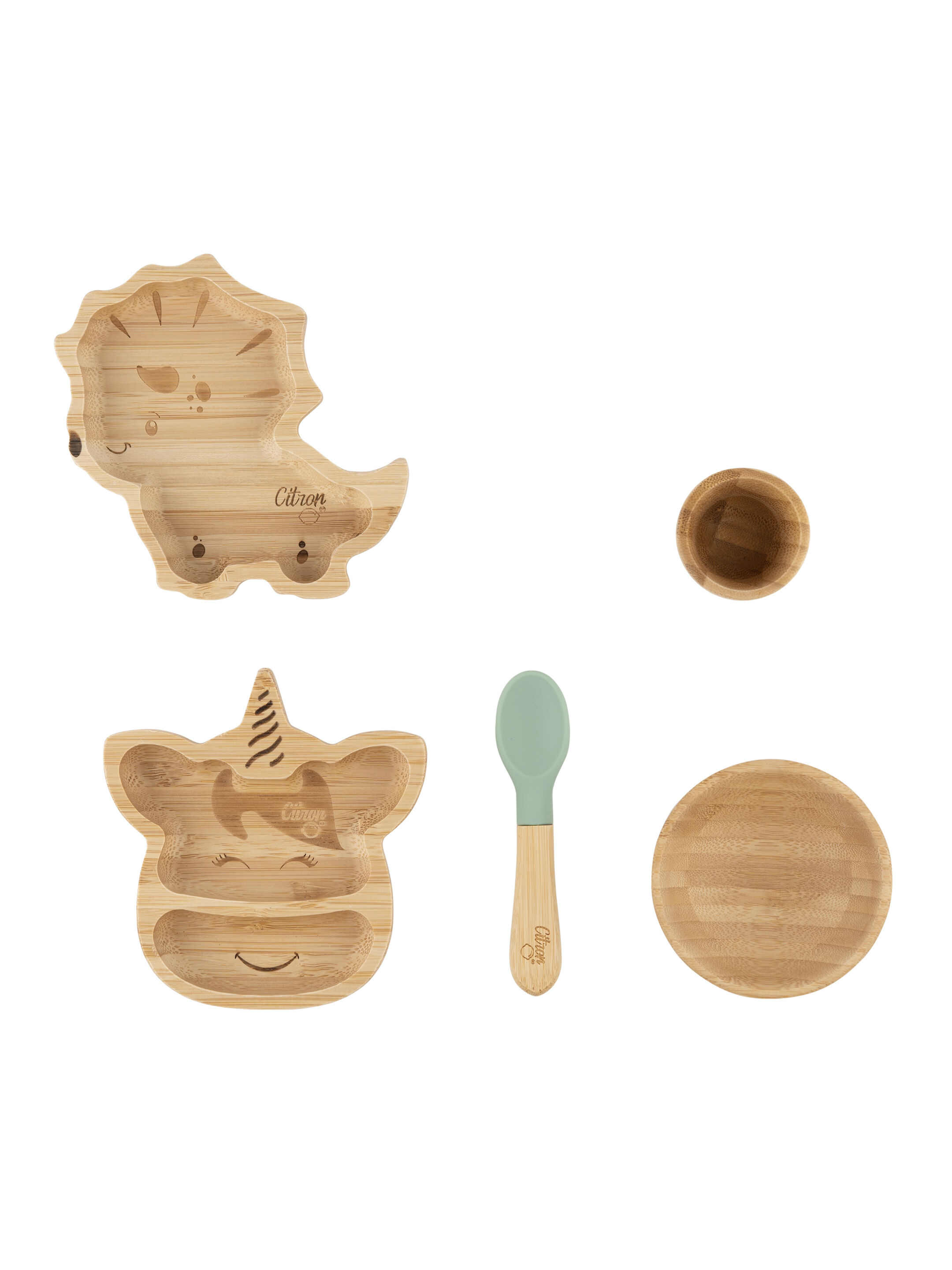 Citron Organic Bamboo Toys Set of 5 image number 1