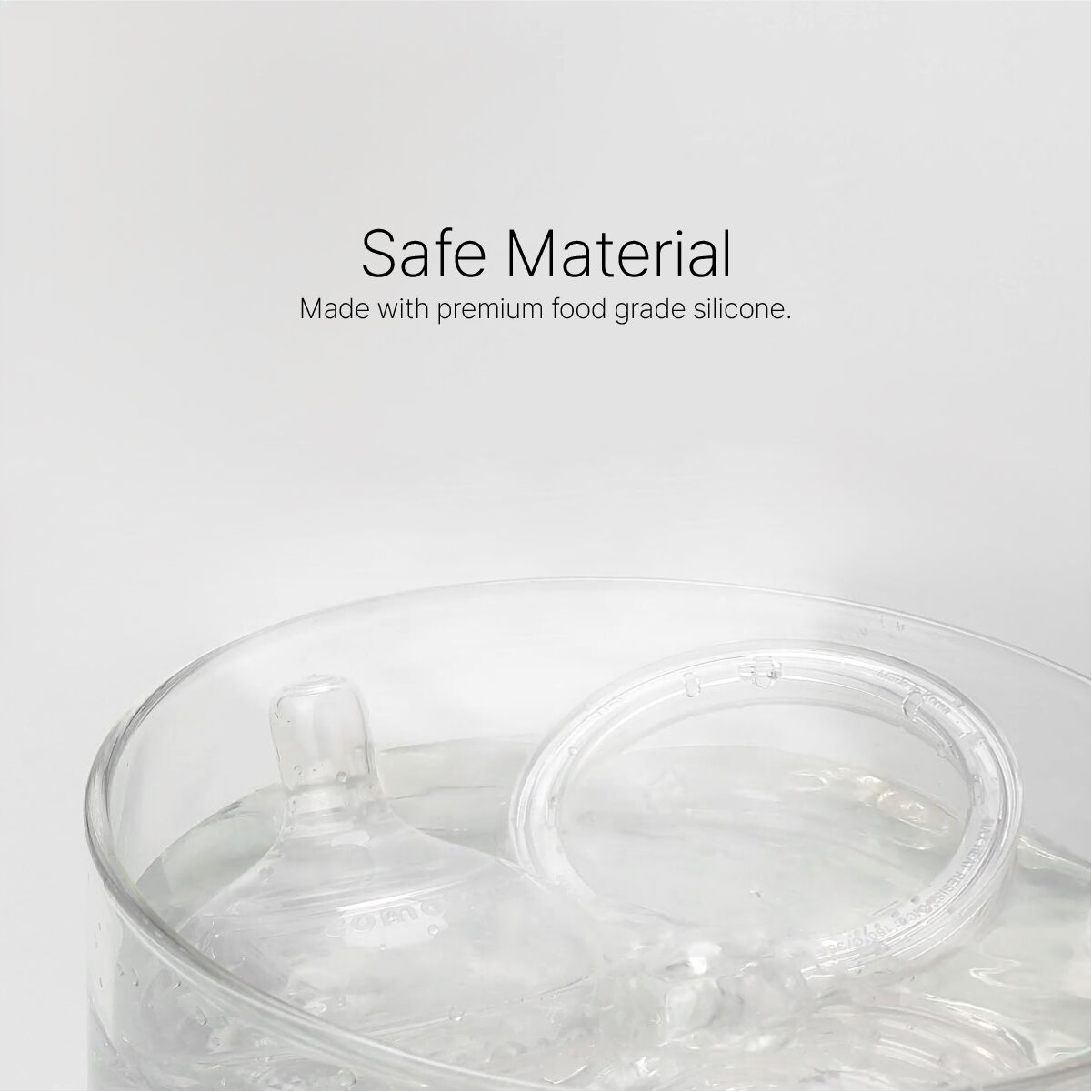 Comotomo Natural Teat Silicone Nipples (Slow Flow) Transparent 2 Pcs image number 5