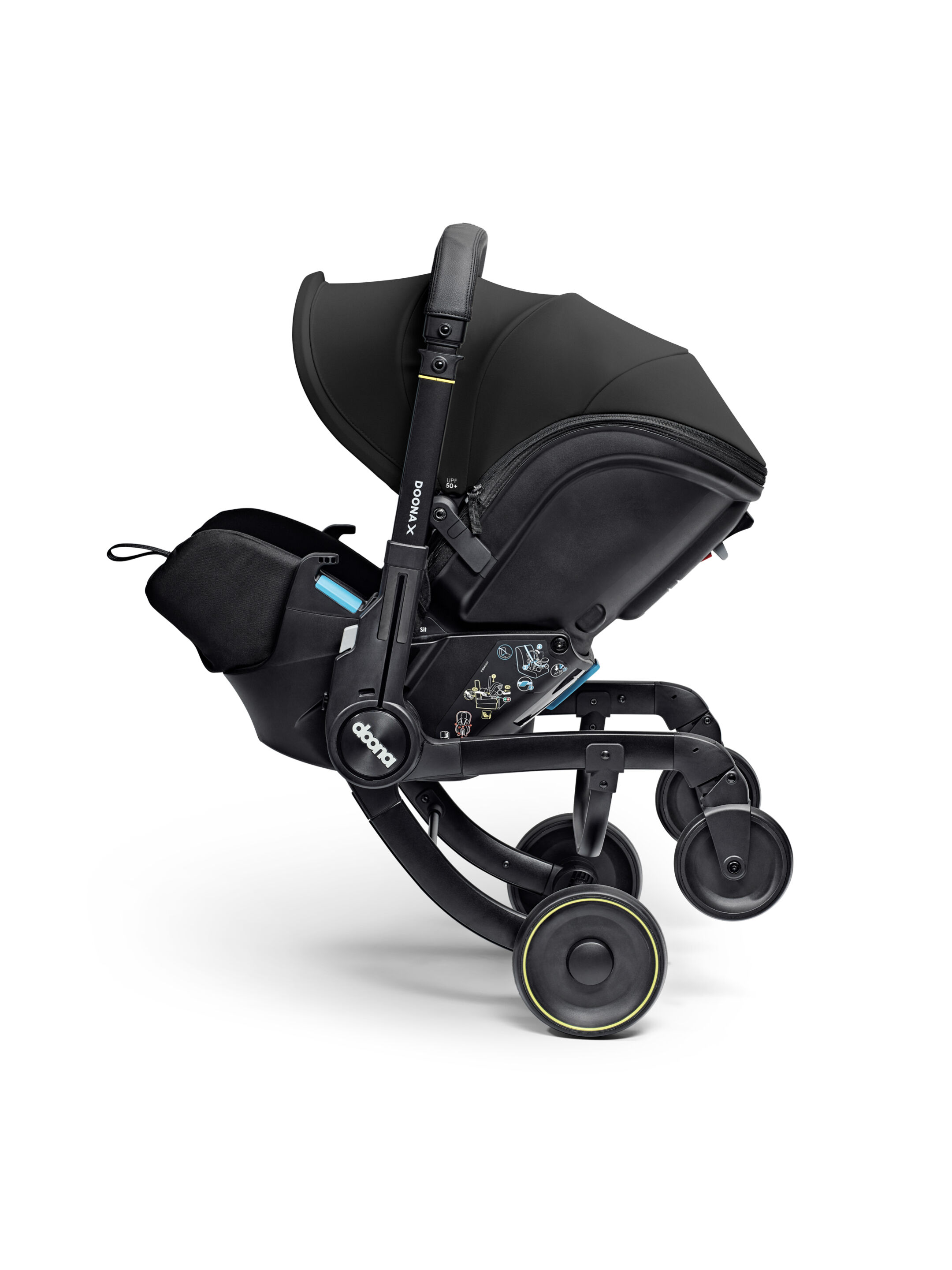 Doona X Infant Car Seat & Stroller - Nitro Black image number 5