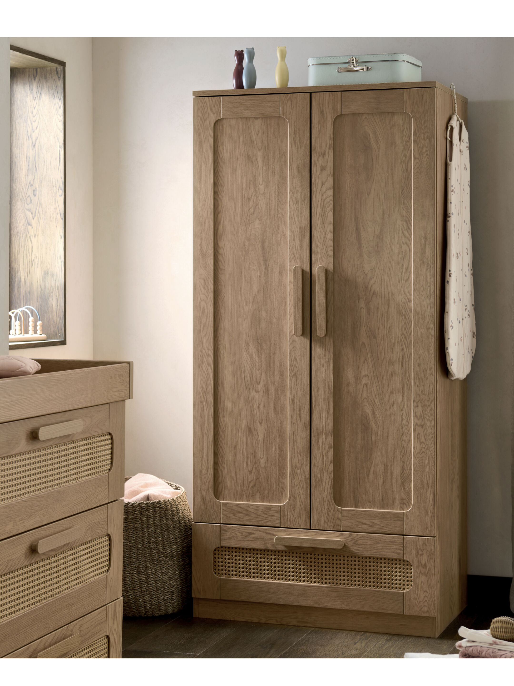 Esna Wardrobe - Rattan