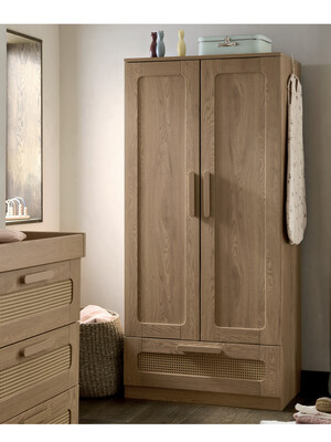 Esna Wardrobe - Rattan
