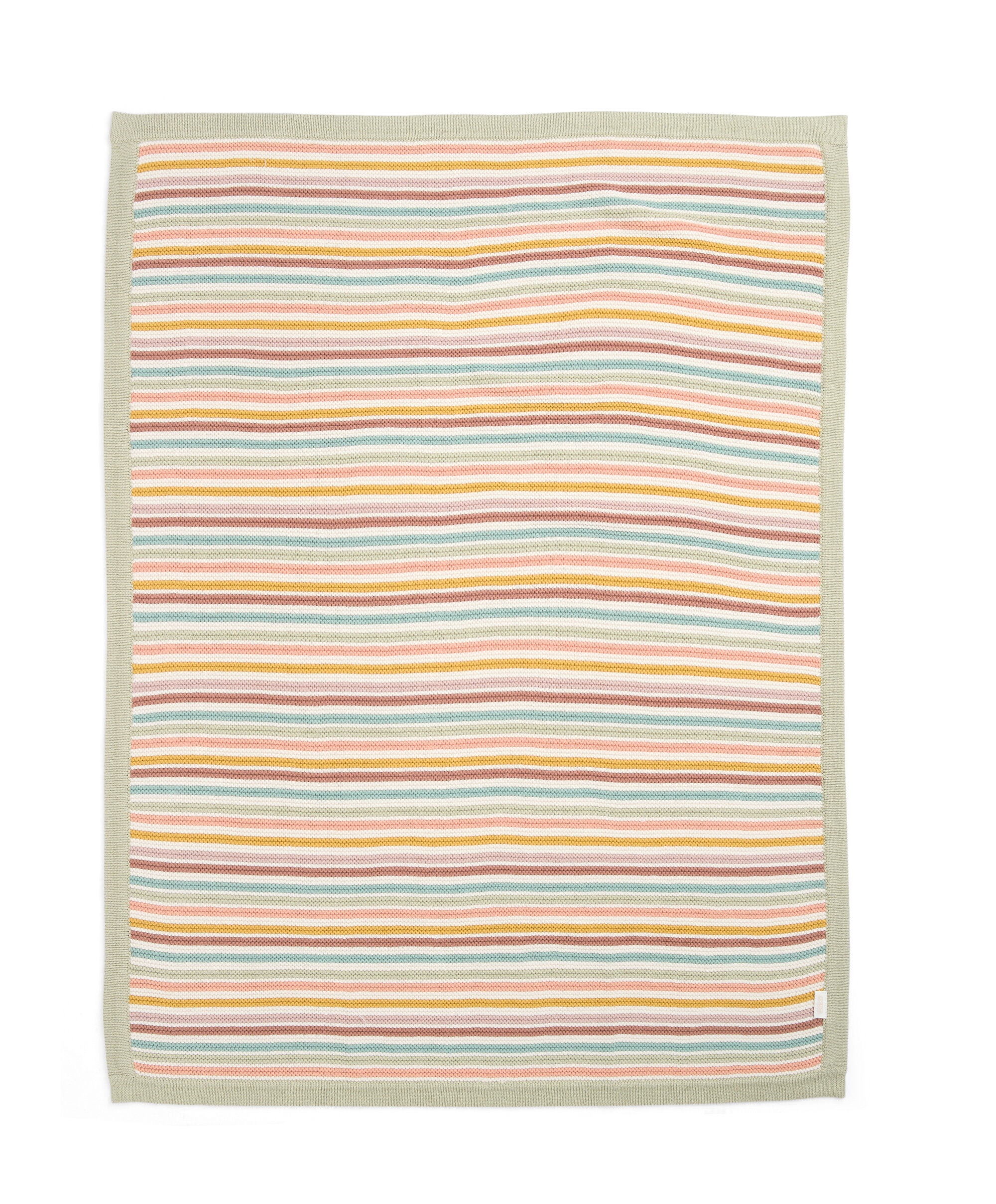 Knitted Blanket - Orchard Mlti Stripe image number 5