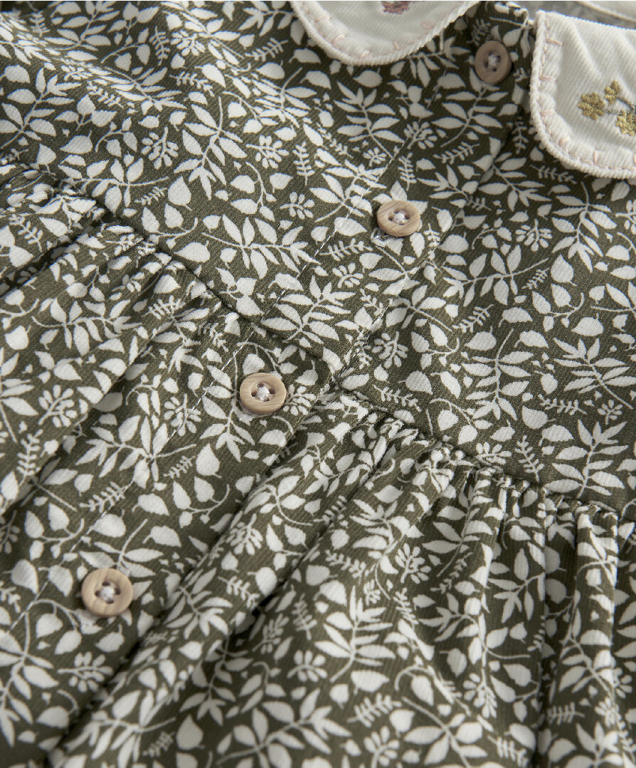 Print Dress & Tights Set image number 4