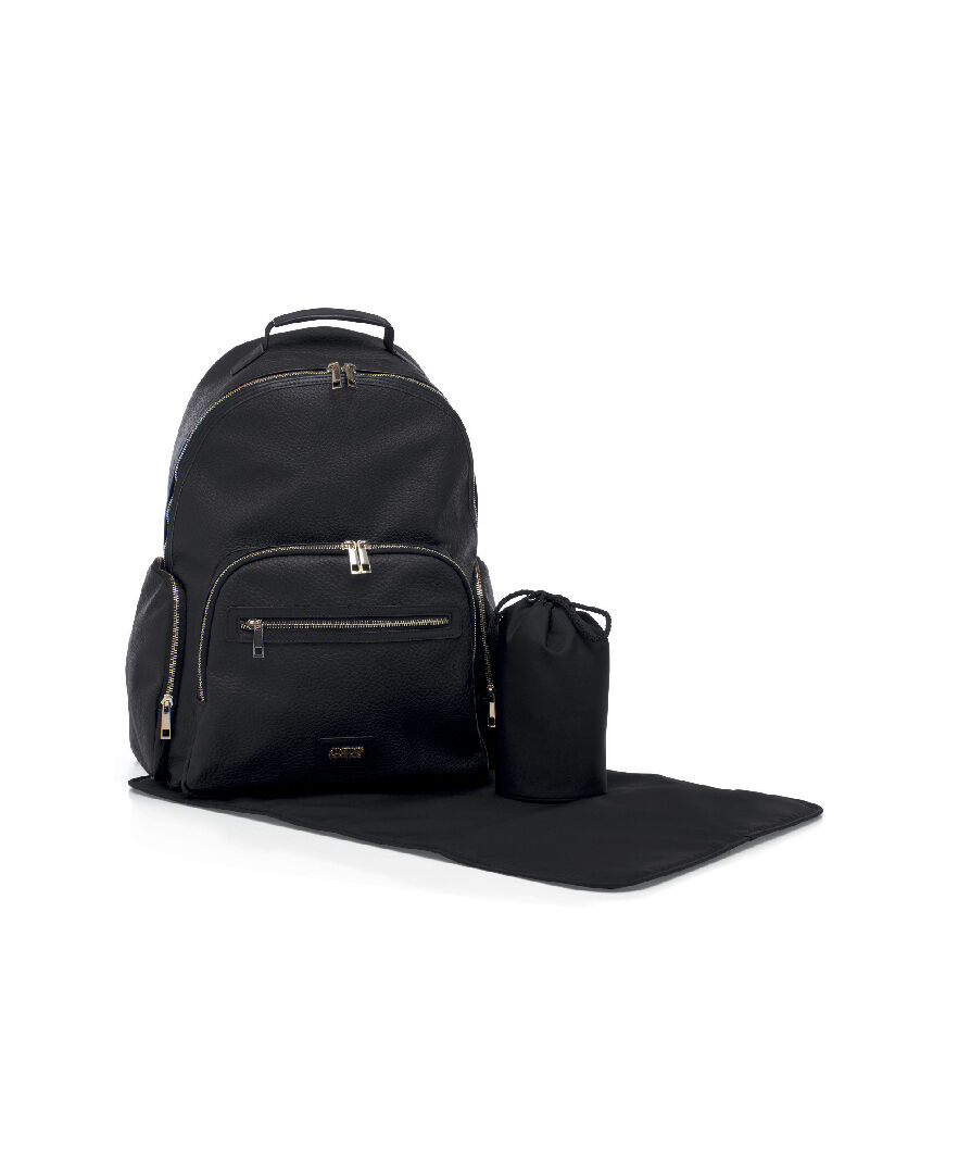 Strada Tumbled Backpack - Black And Gold image number 5