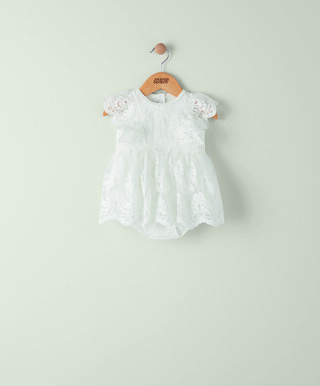 Mamas & Papas Lace Frill Shortie Romper