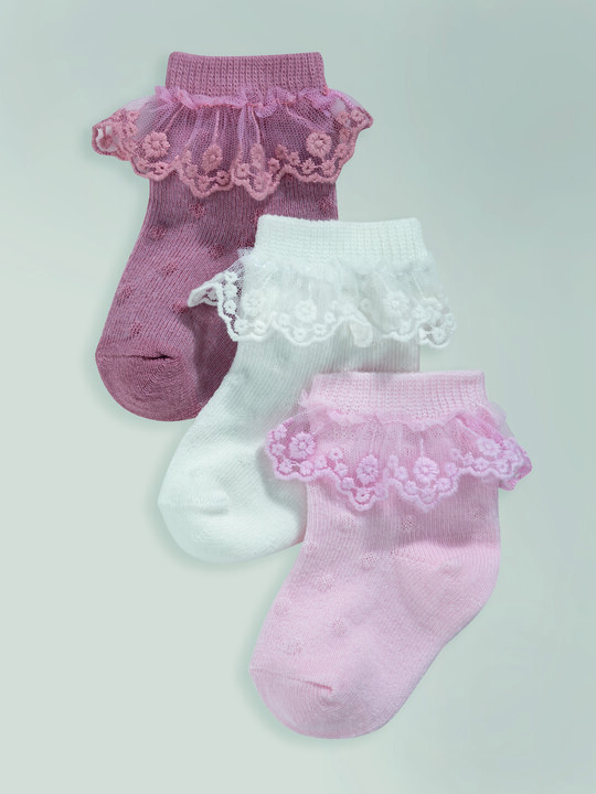 Frill Baby Socks Multipack - Set Of 3 image number 1