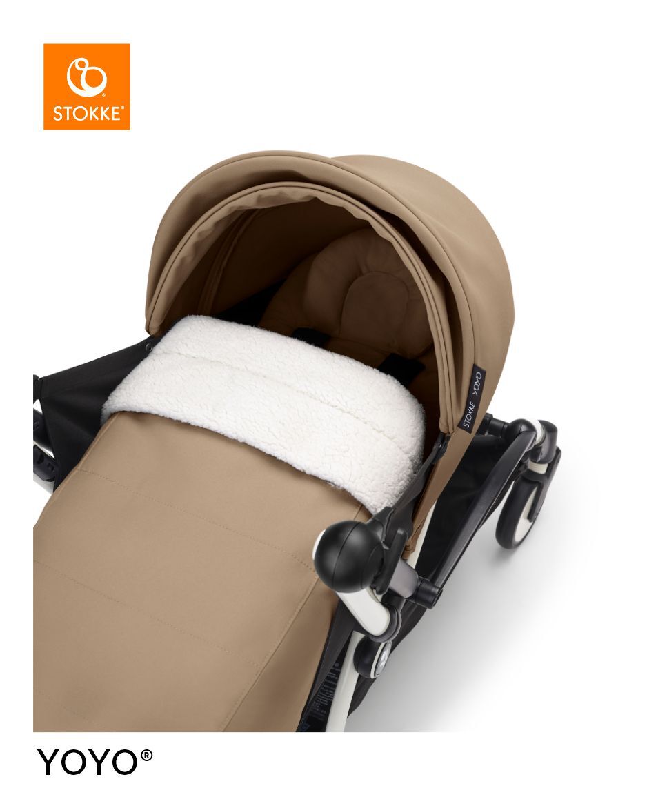 Stokke YOYO3 White Frame with 0+ Newborn Pack Toffee image number 3