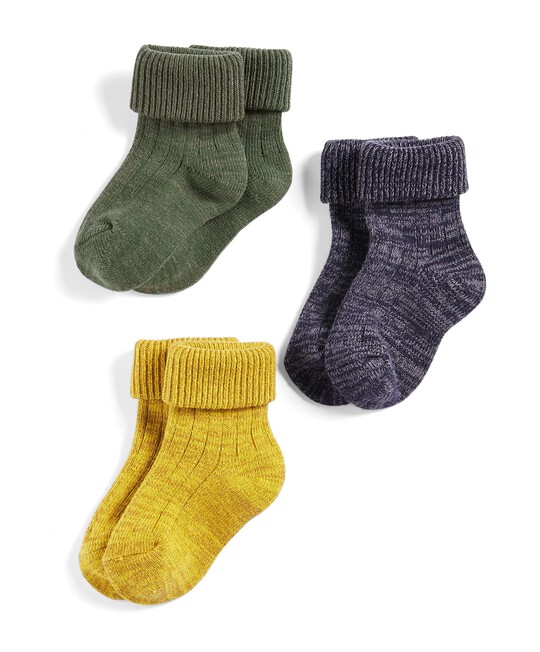 Chunky Rib Socks (3 Pairs) image number 1