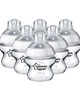 Tommee Tippee Closer to Nature Feeding Bottle, 150ml x 6� - Clear image number 1