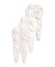 Watercolour Flowers Sleepsuits (Set of 3) - Pink image number 2