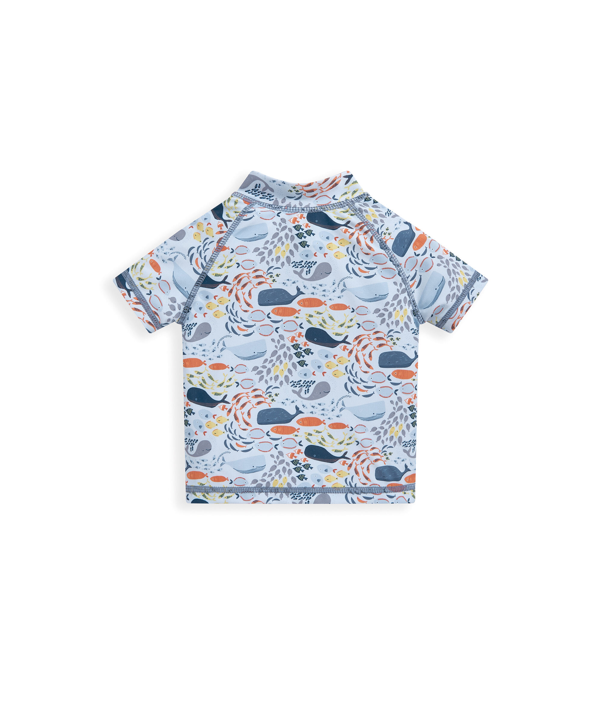 Whale Print Short Sleeve Rash Top image number 3