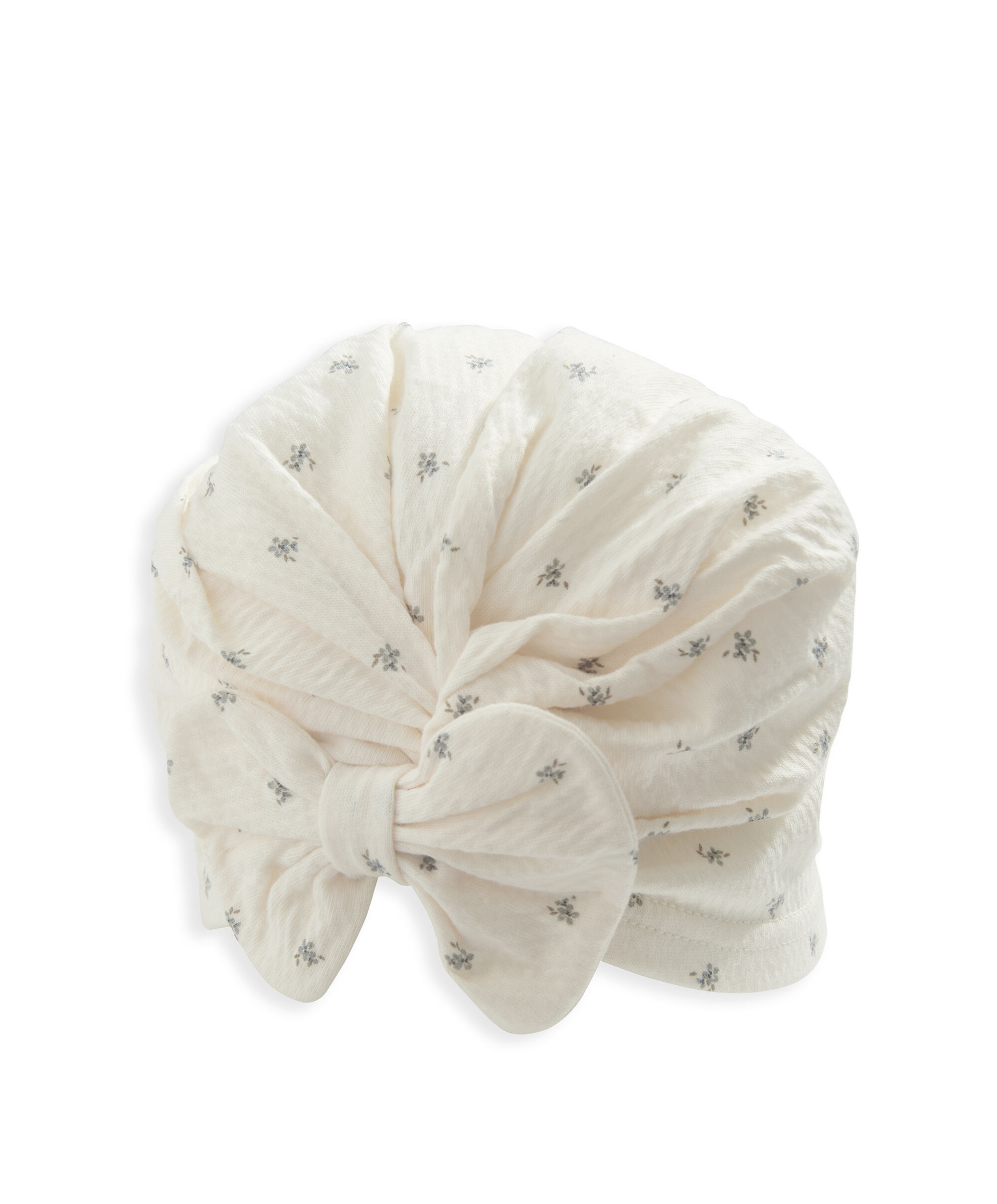 Ditsy Hat & Booties Set - Blue image number 2