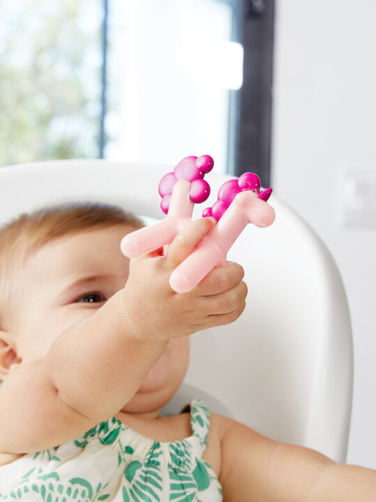 Boon PRANCE Unicorn Silicone Teether image number 3
