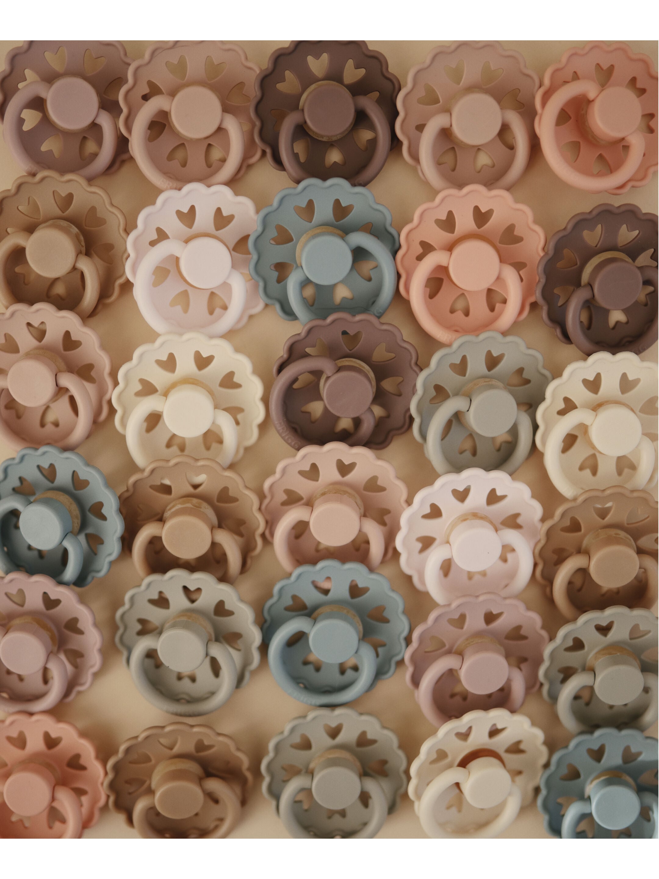 FRIGG Fairytale Latex Baby Pacifier 0-6M 2-PackCream/Blush Size 1 image number 5