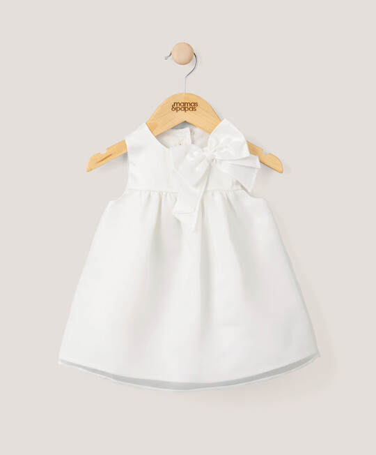 White Organza Bow Dress image number 1
