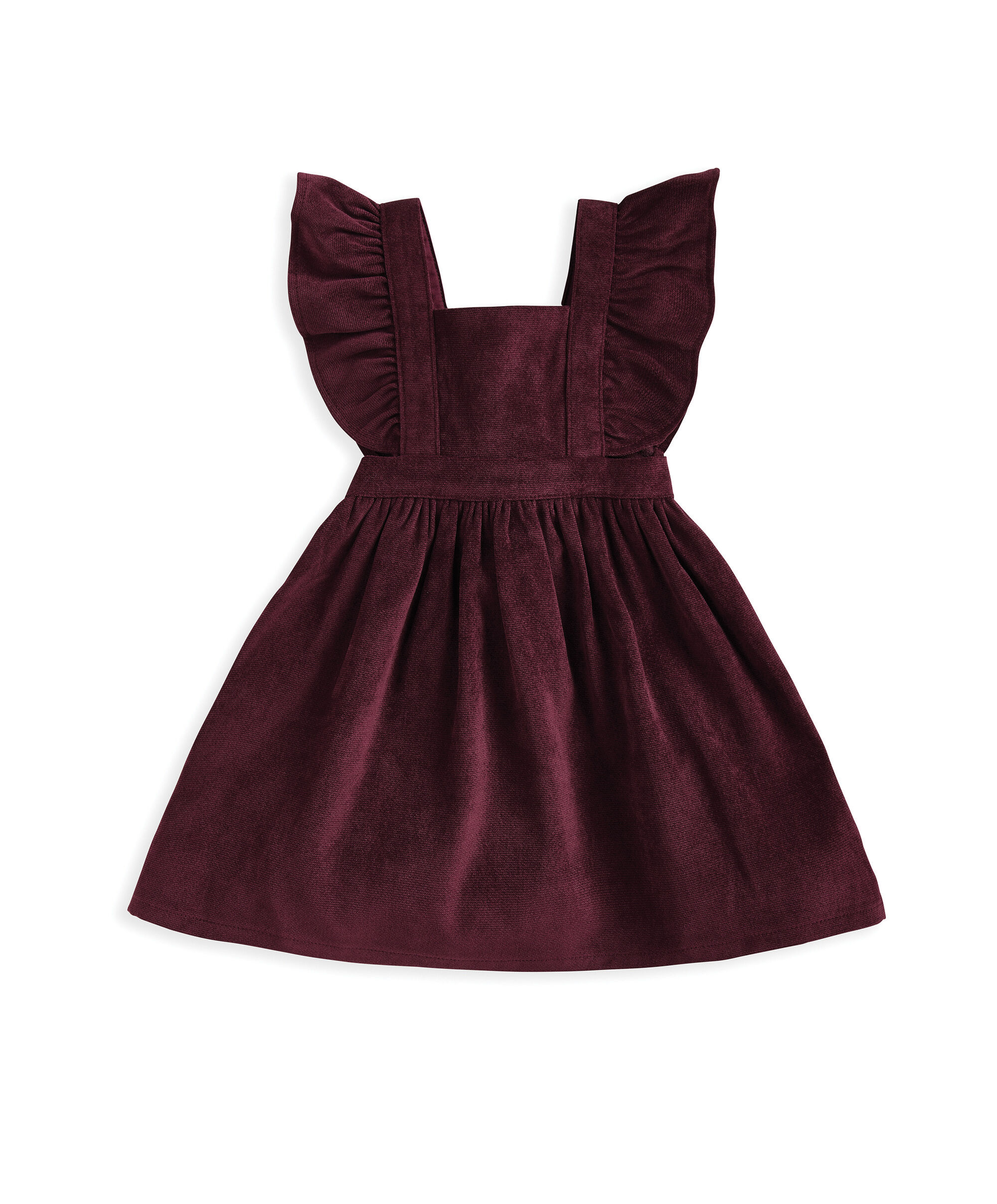 2 Piece Winter Ditsy Floral Bodysuit & Pinafore Dress Set image number 5