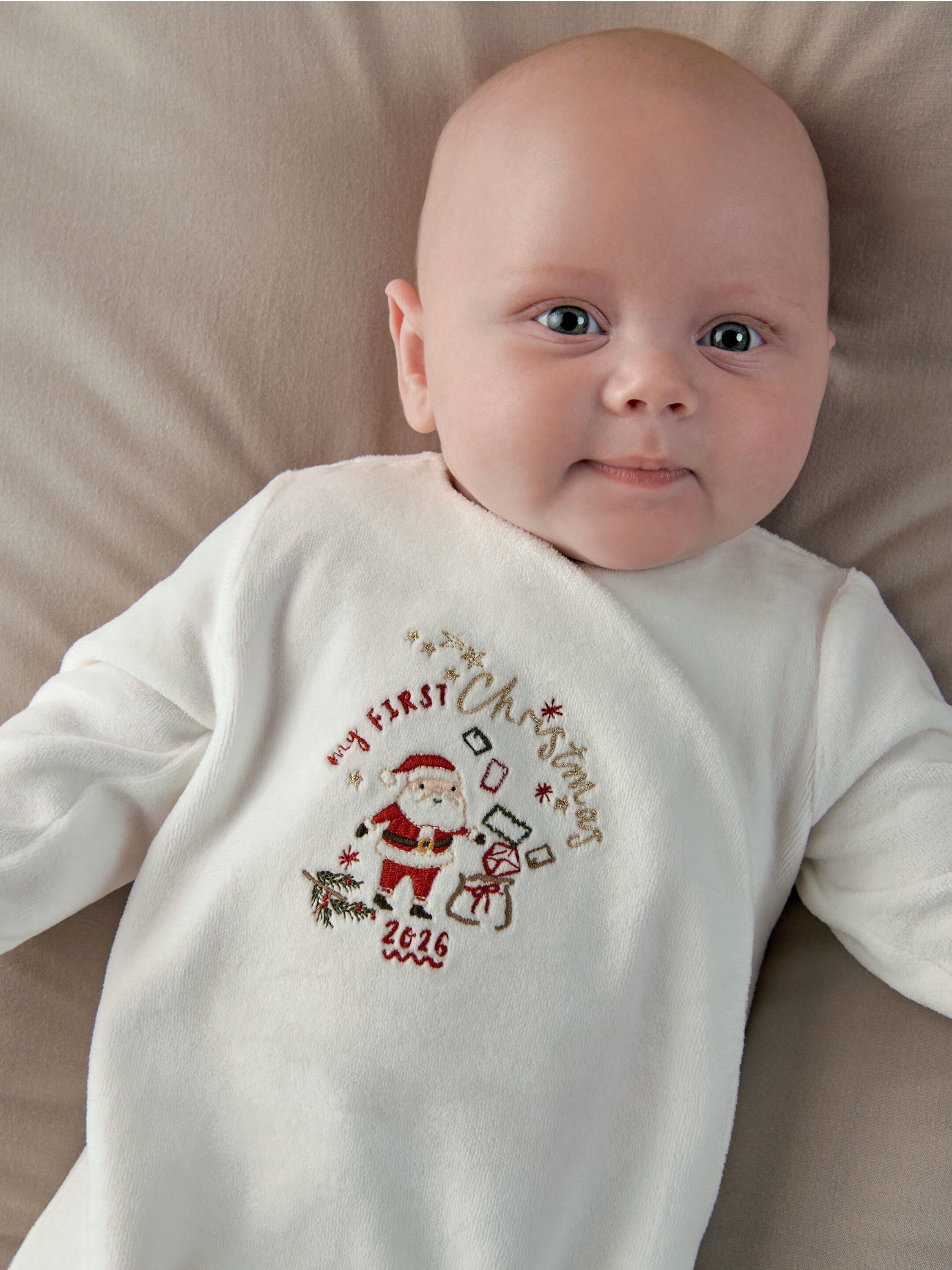 1st Christmas Velour All-in-One